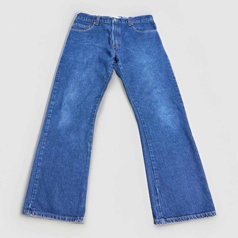 Levis 517 Jeans 34x30 Bootcut Blue Denim Mens Pants Vtg Y2K 2004 dark wash